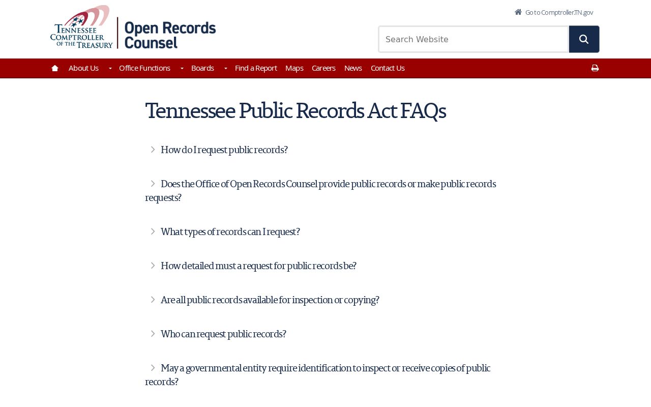 Cannon County arrest warrant records: Tennessee Public Records Act request guidance